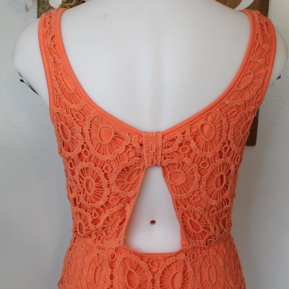LC Lauren Conrad Crochet Open-Back Sleeveless Dress - Picture 6 of 8